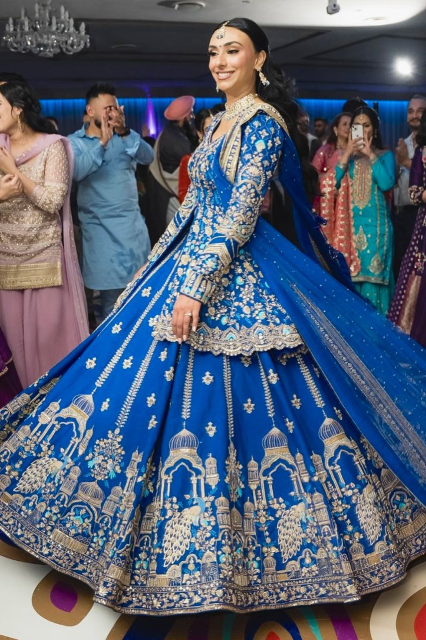 Indigo Gharara Suit