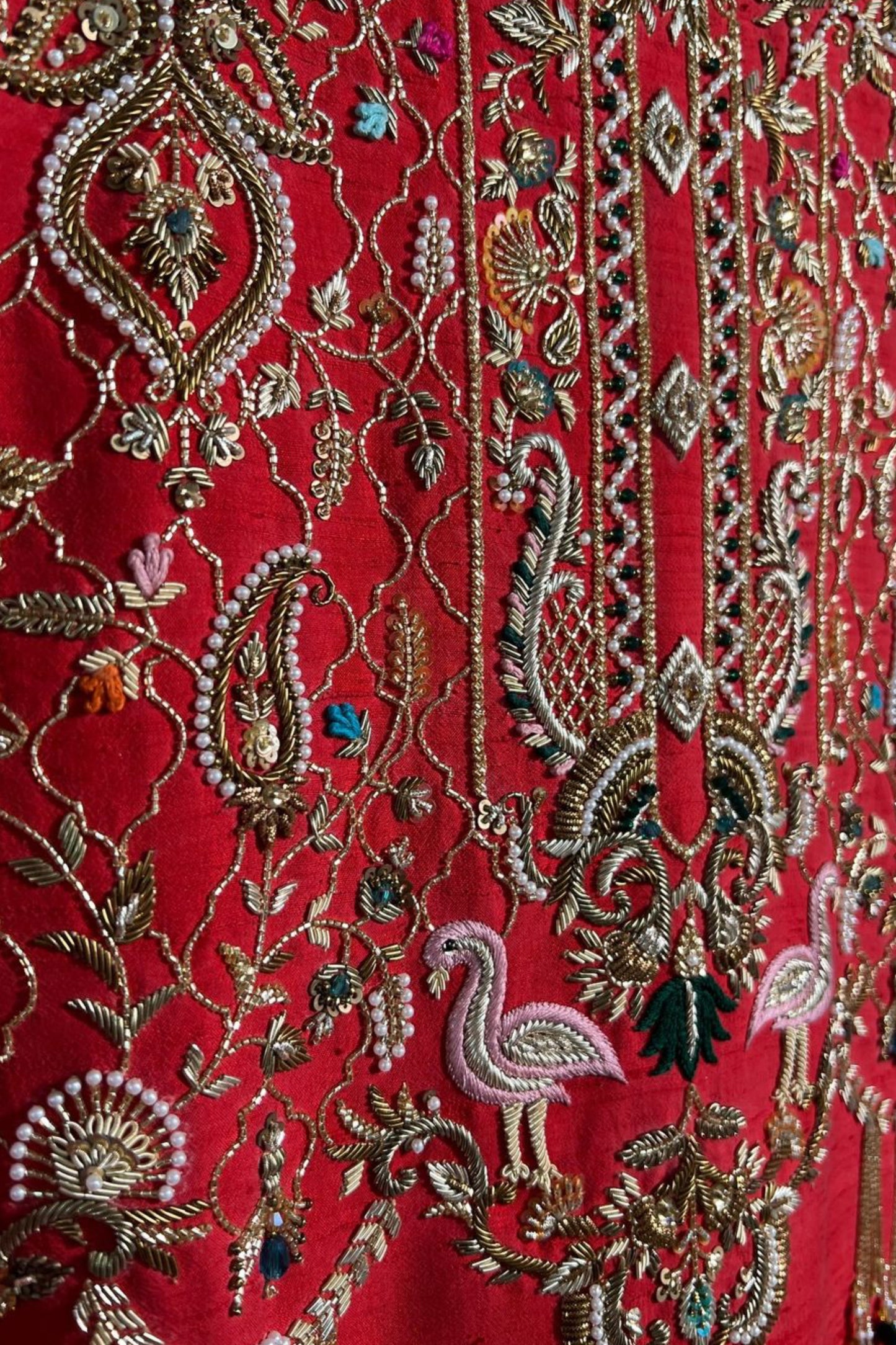 Atihasik Red Bridal Anarkali