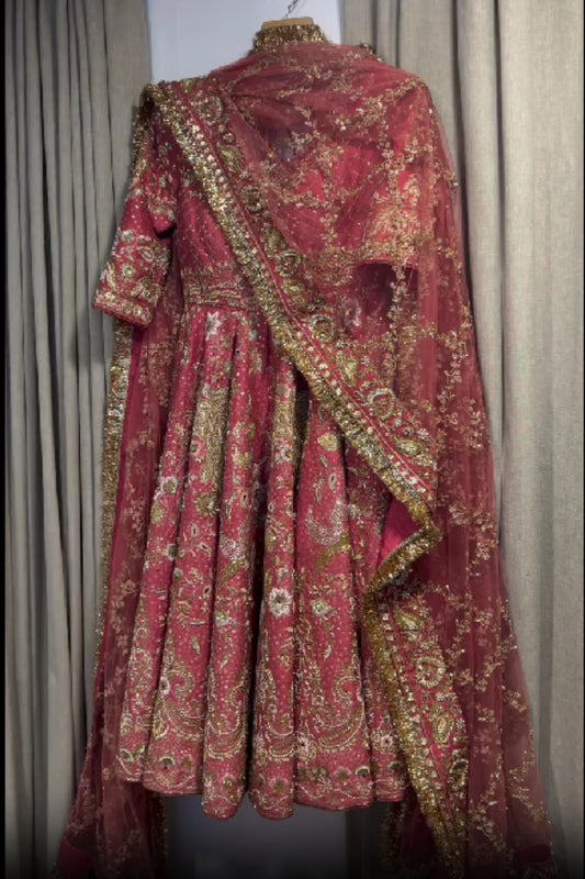 Peach Anarkali