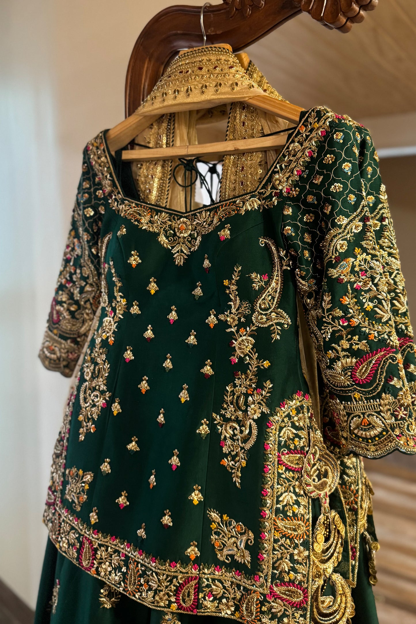 Emerald Peacock Gharara