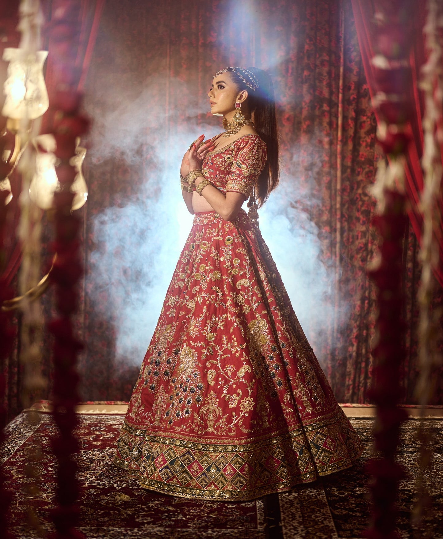 Matte Red Bridal Joda
