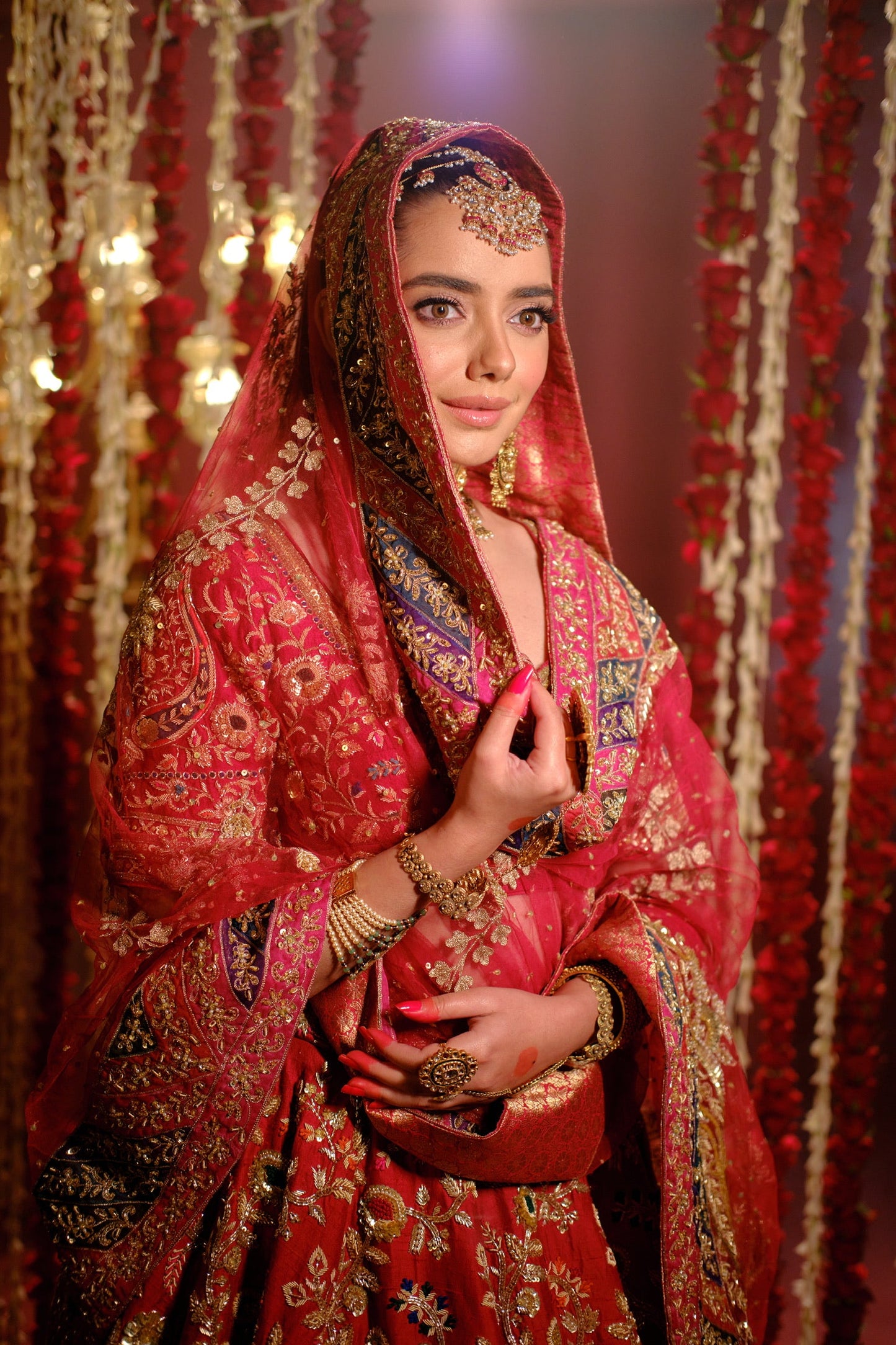 Matte Red Bridal Joda