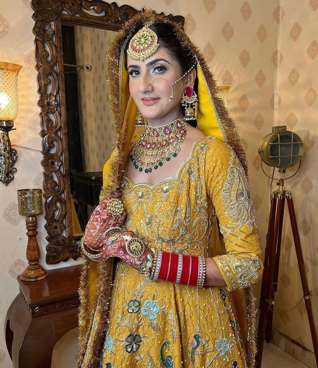 Creme Yellow Bridal Anarkali