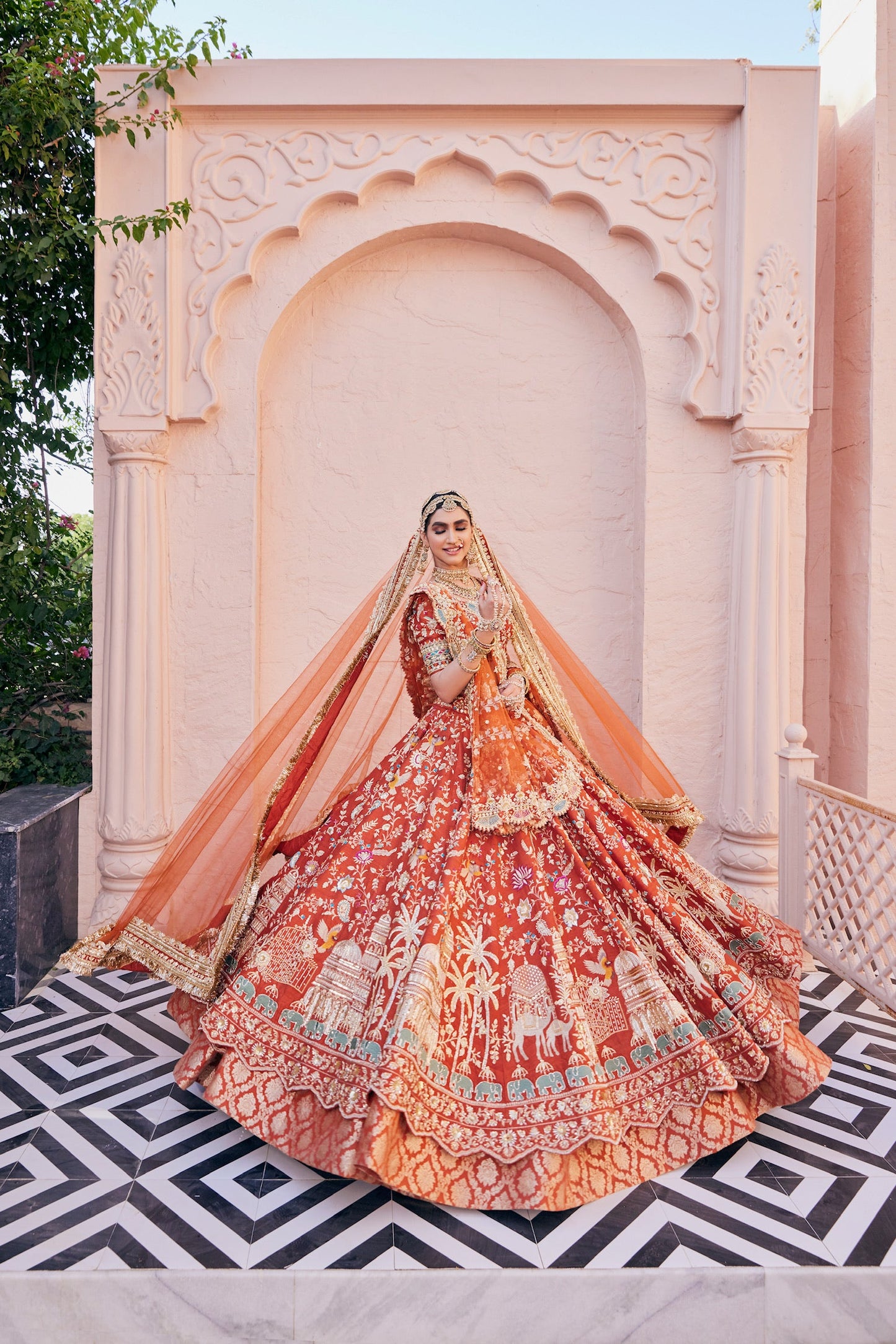 Burnt Orange Bridal Joda