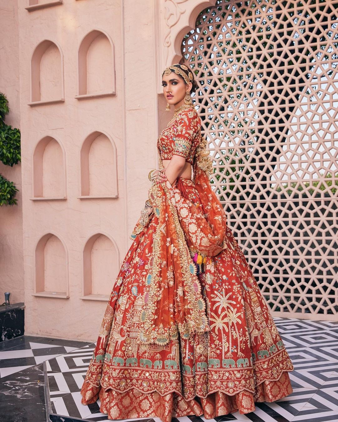 Burnt Orange Bridal Joda