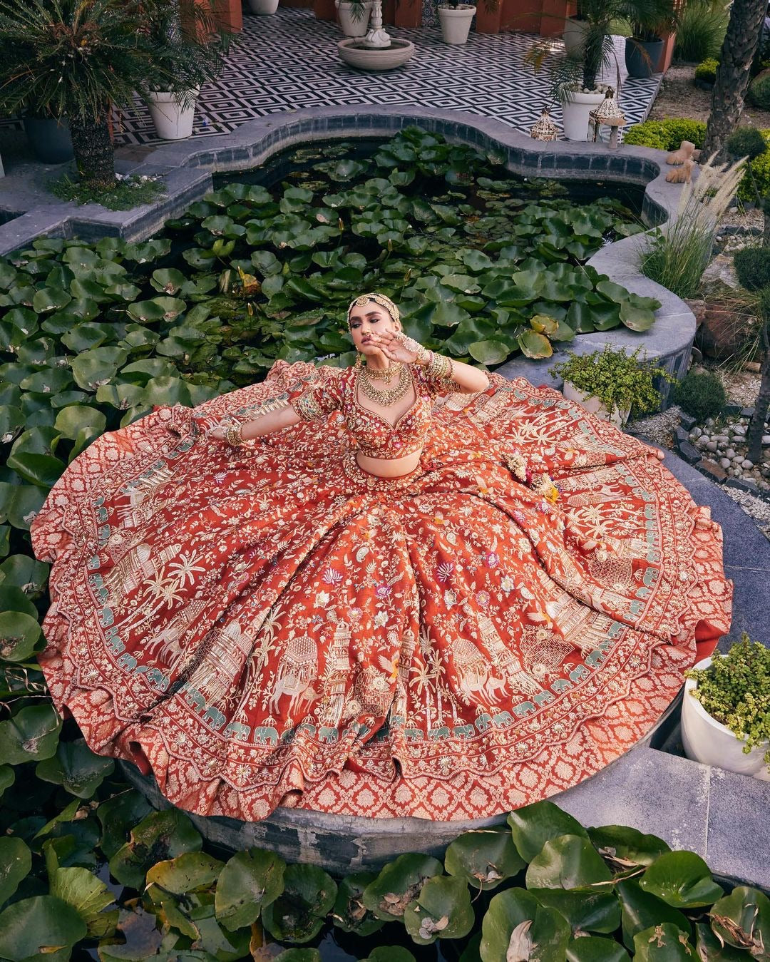 Burnt Orange Bridal Joda