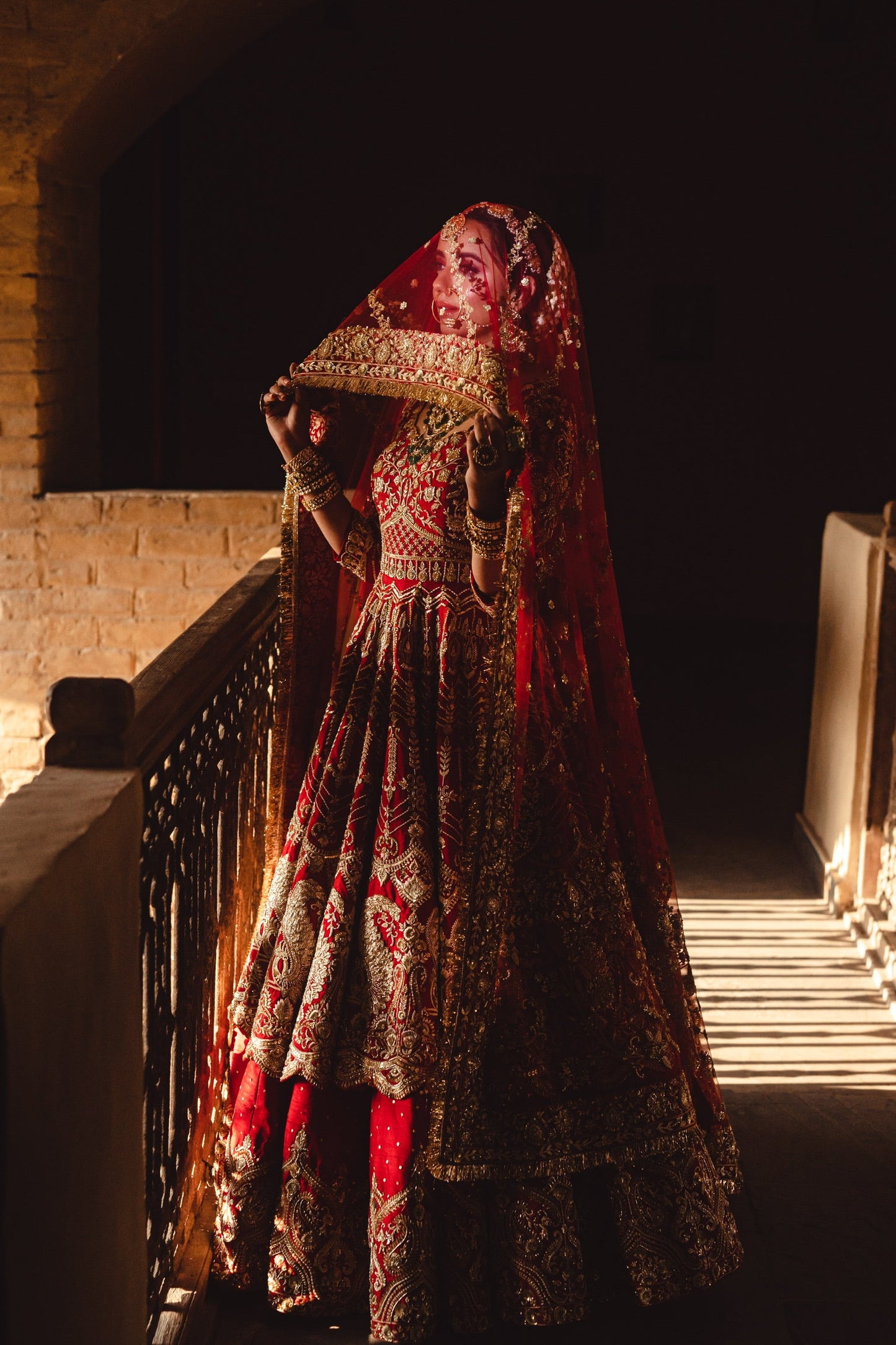 Ruby Red Bridal Anarkali