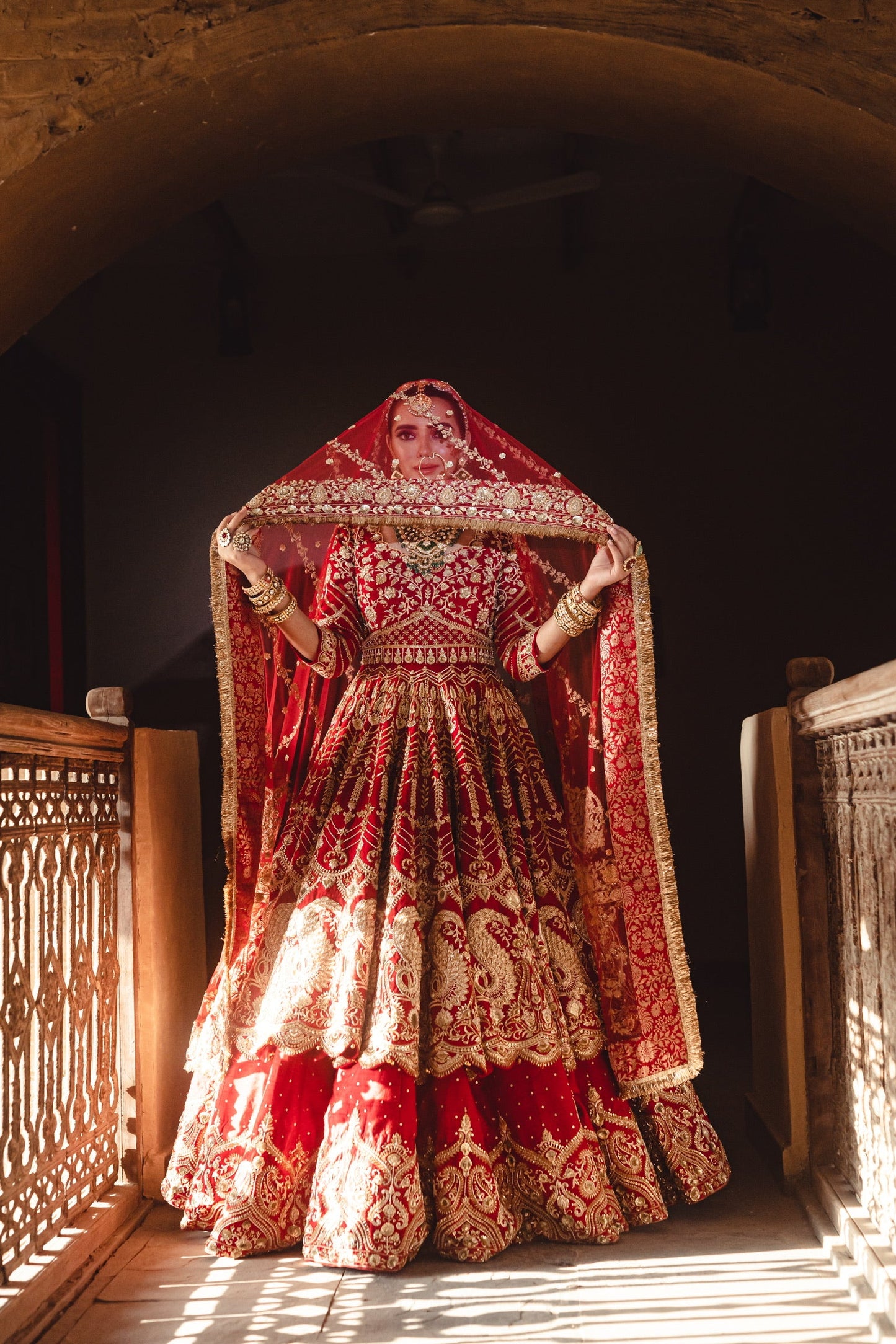 Ruby Red Bridal Anarkali