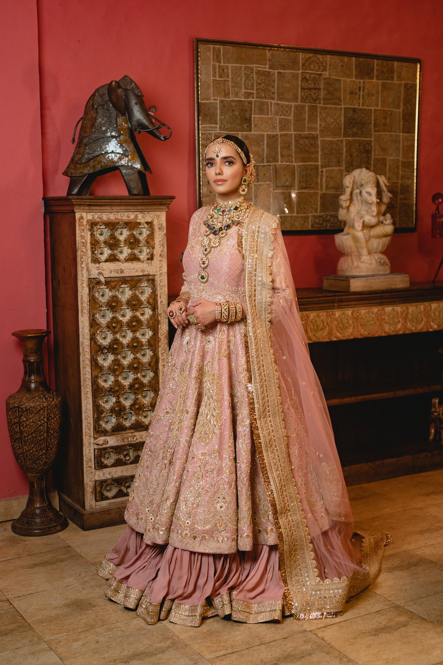 Blush Pink Bridal Anarkali
