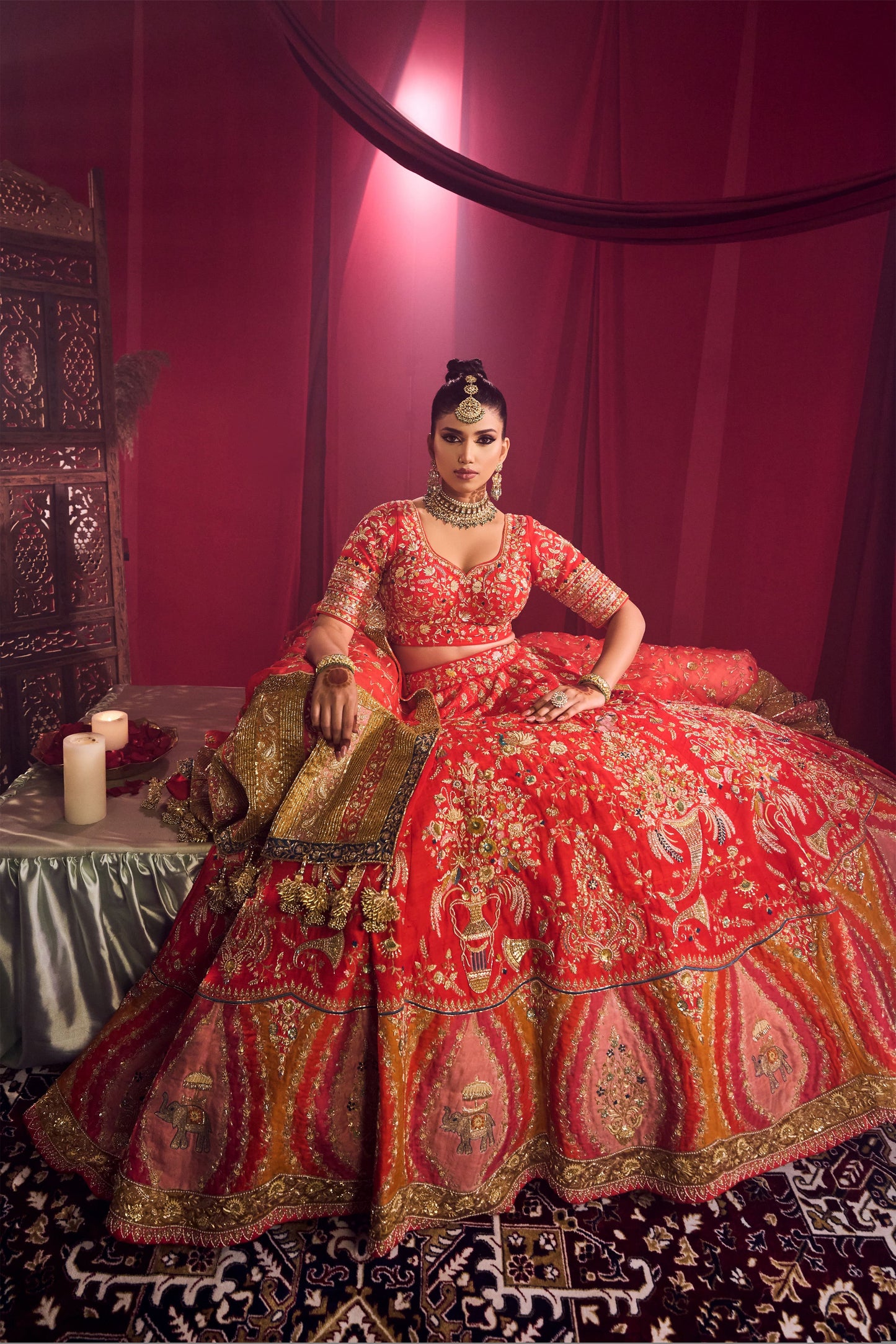 Rose Red Bridal Joda