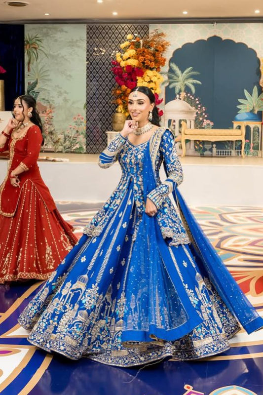 Indigo Gharara Suit
