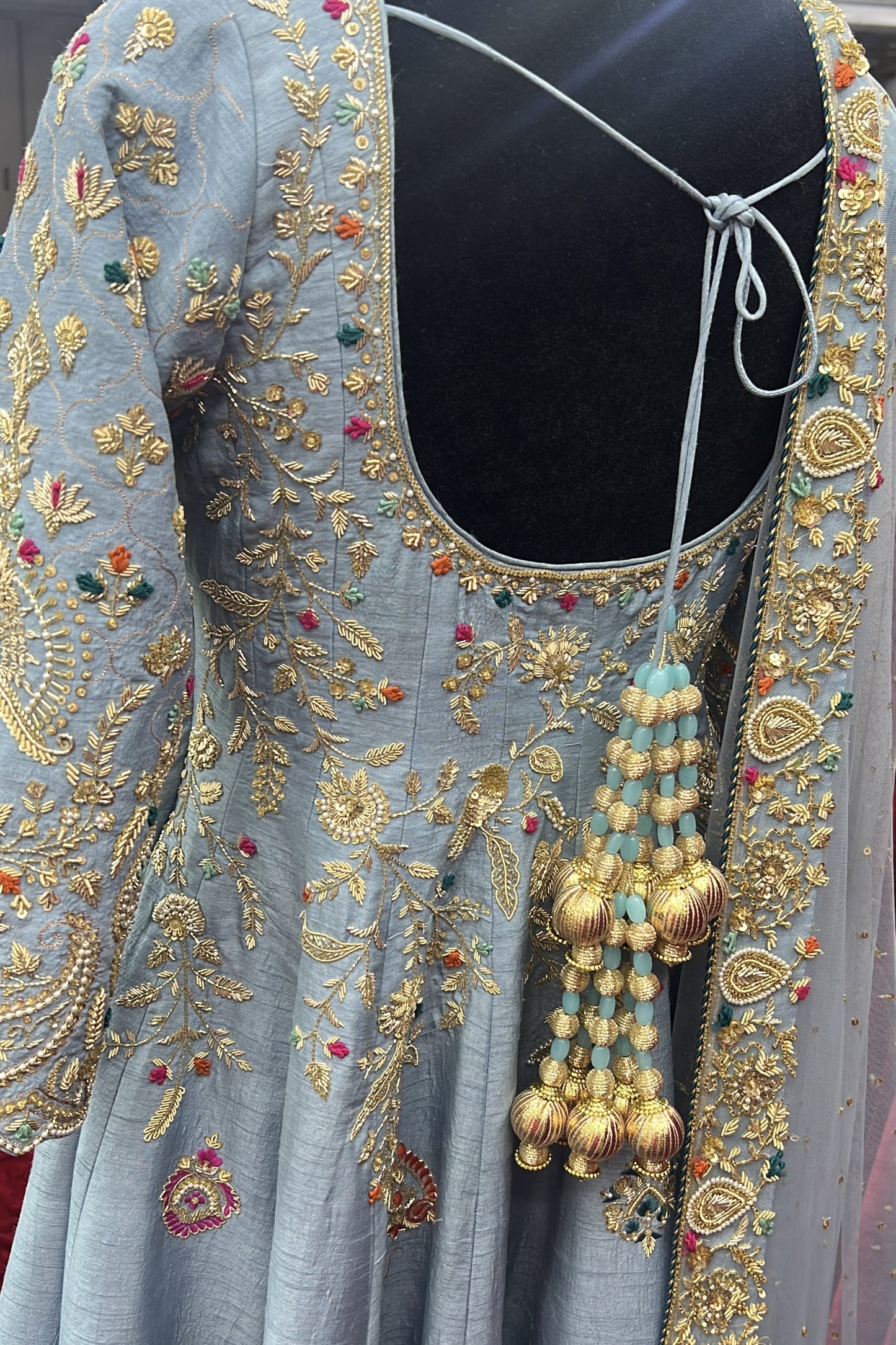 Aqua Anarkali