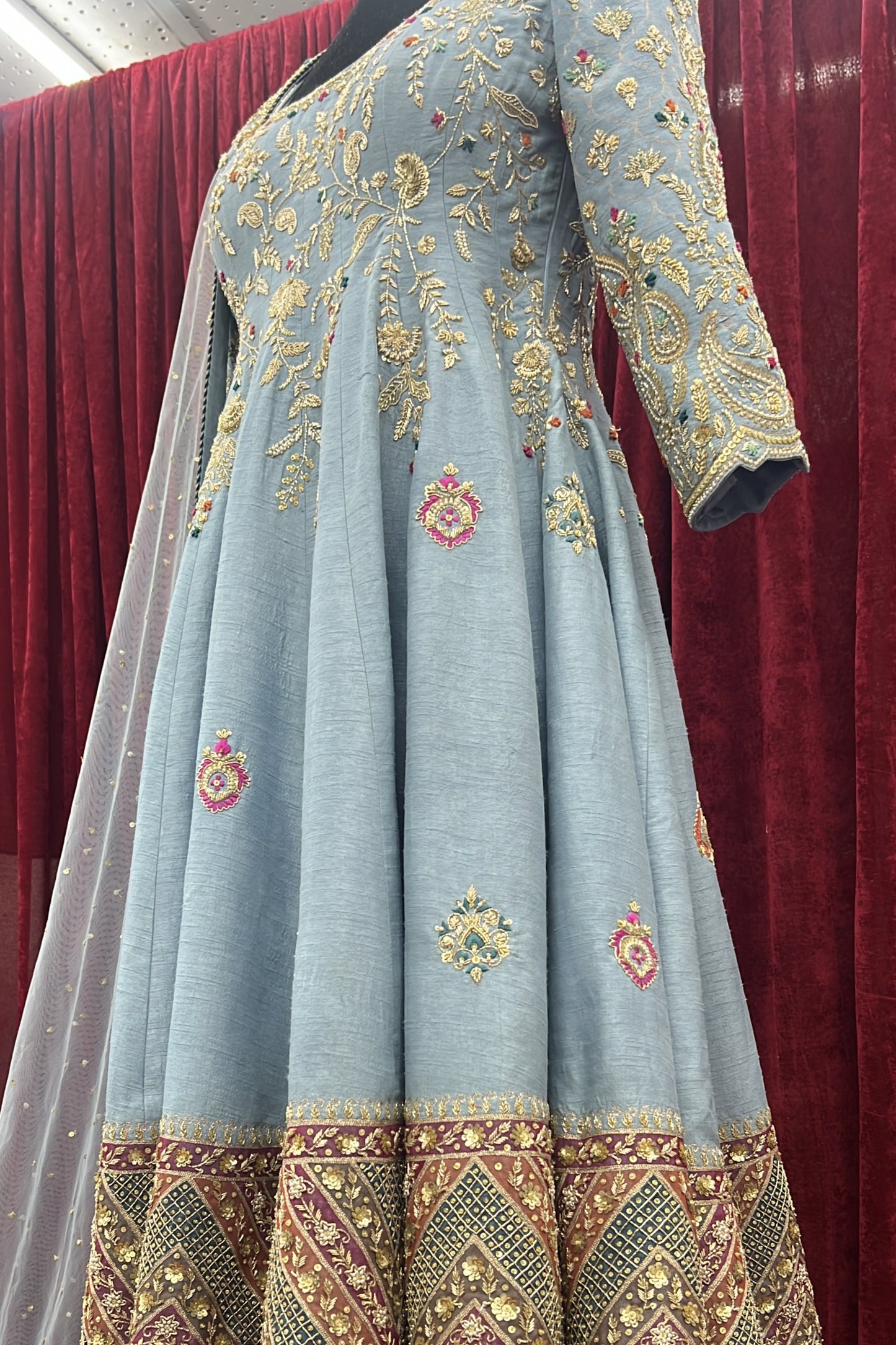 Aqua Anarkali