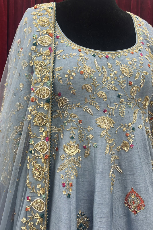 Aqua Anarkali