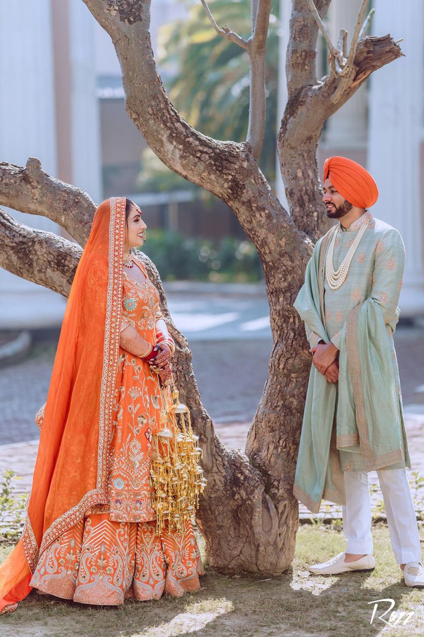 Blush Orange Bridal Anarkali