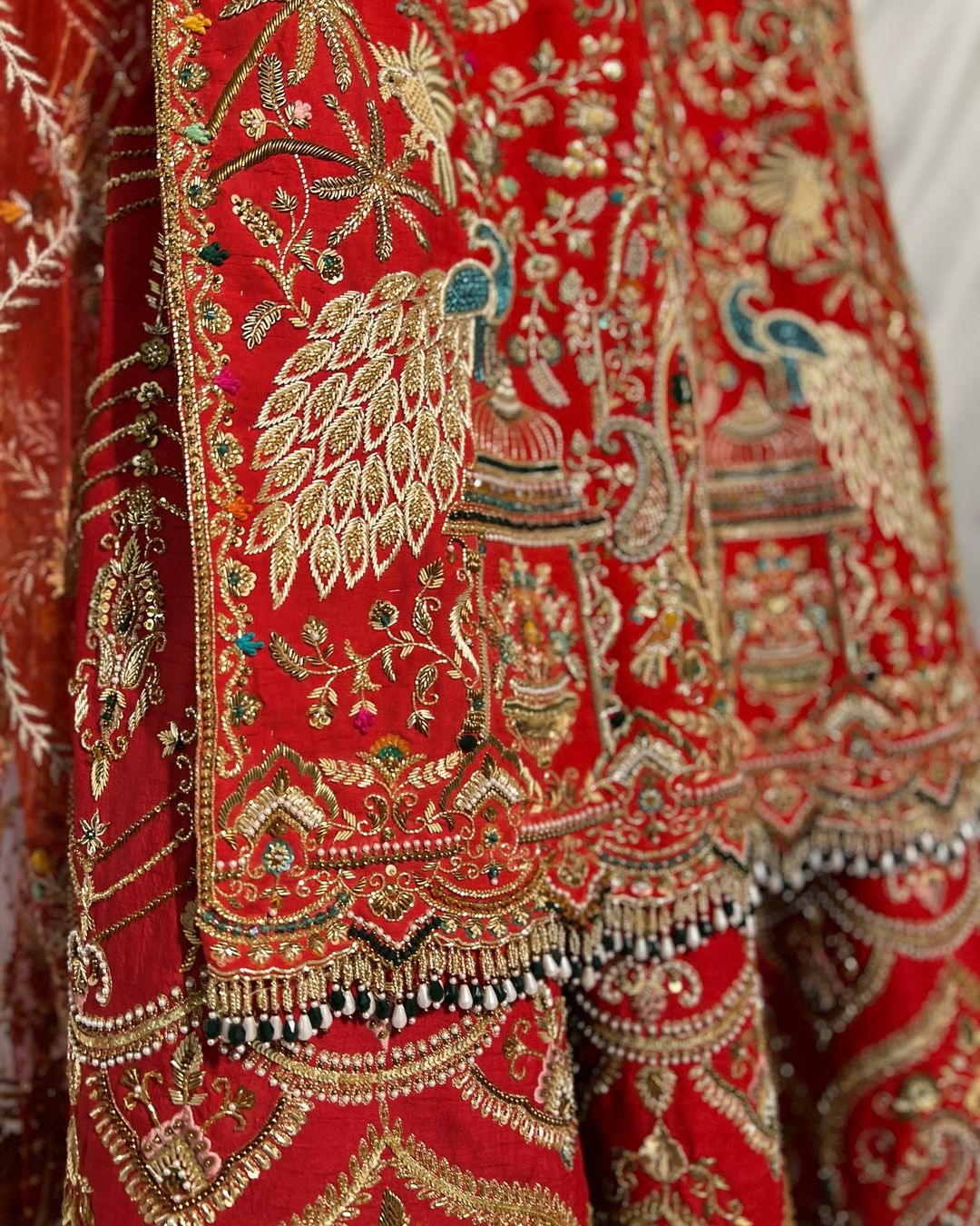 Atihasik Red Bridal Anarkali