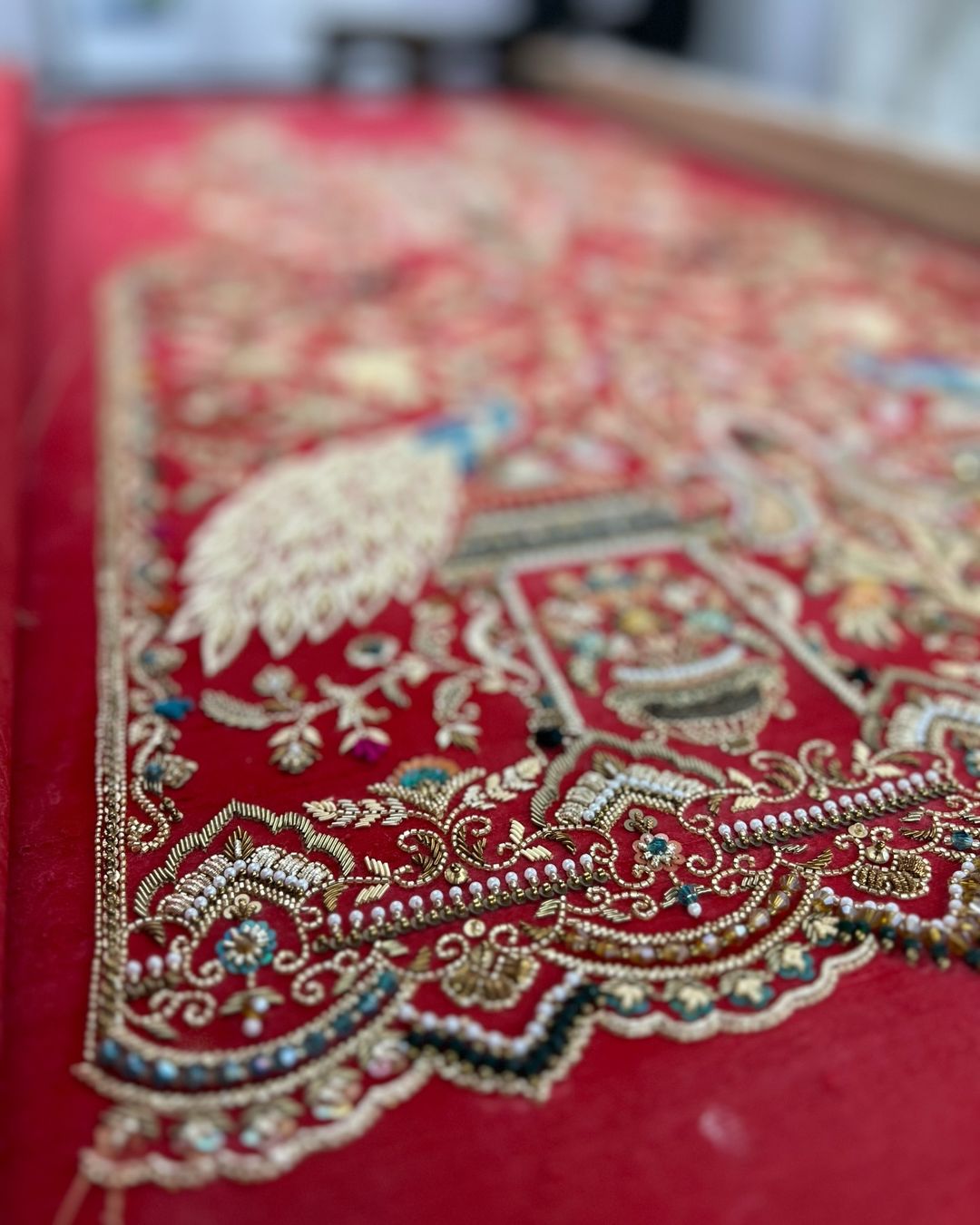 Atihasik Red Bridal Anarkali