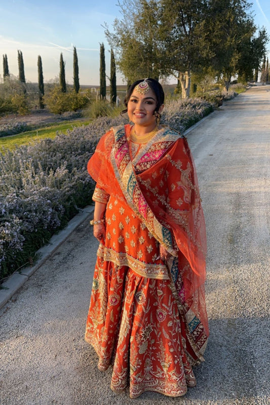 Dusk Orange Sharara