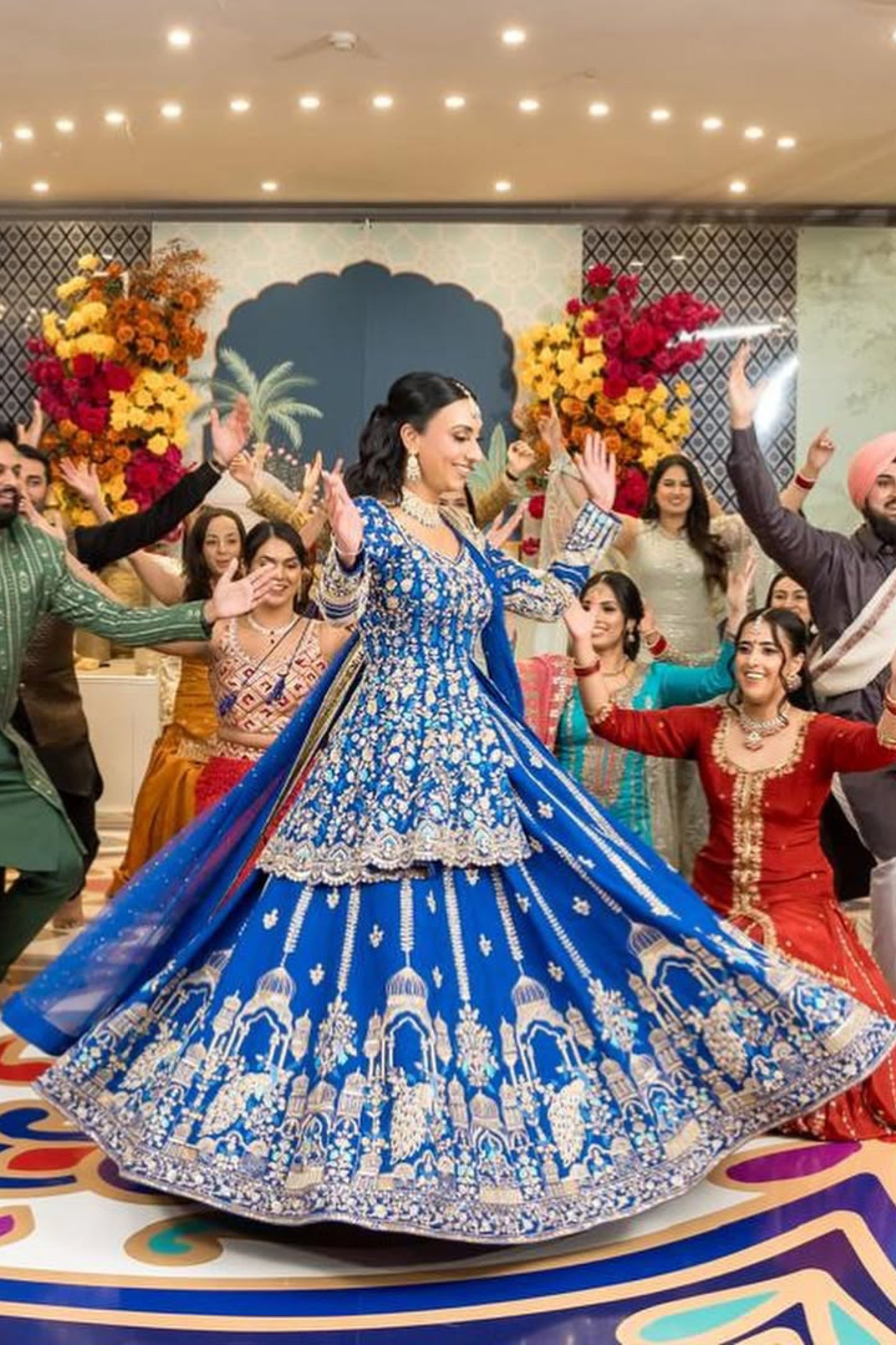 Indigo Gharara Suit