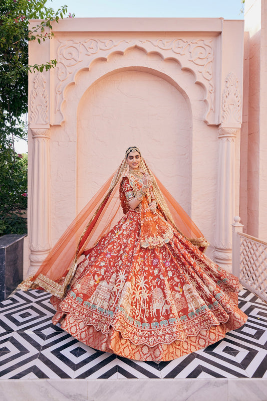 Burnt Orange Bridal Joda