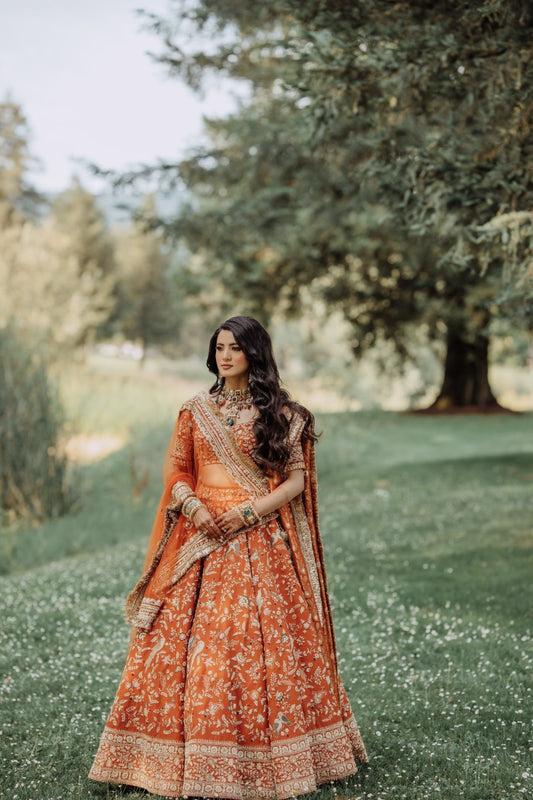 Orange Peacock Joda