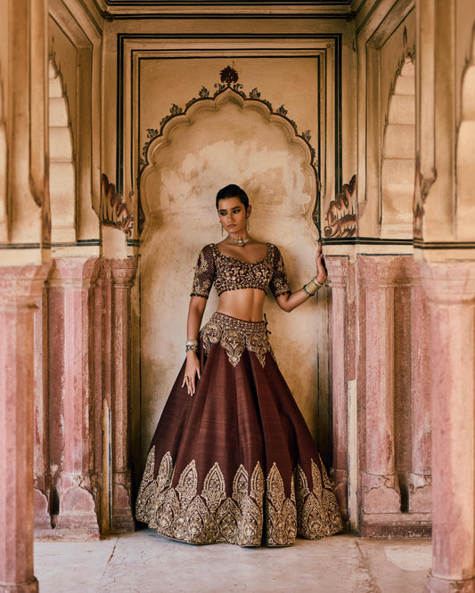Coffee Lehenga