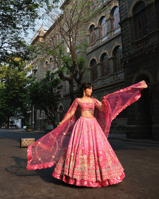 Gulraaz - Pink Ombre Joda